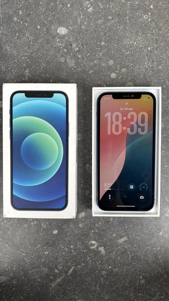 IPhone 12 - 128GB Blauw – 100% Batterijcapasiteit, Télécoms, Téléphonie mobile | Apple iPhone, 128 GB, Enlèvement ou Envoi, Reconditionné