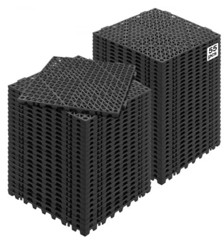 Drainagetegels hard rubber 30cmx30cm ongeveer 155m², Jardin & Terrasse, Accessoires mobilier de jardin, Enlèvement