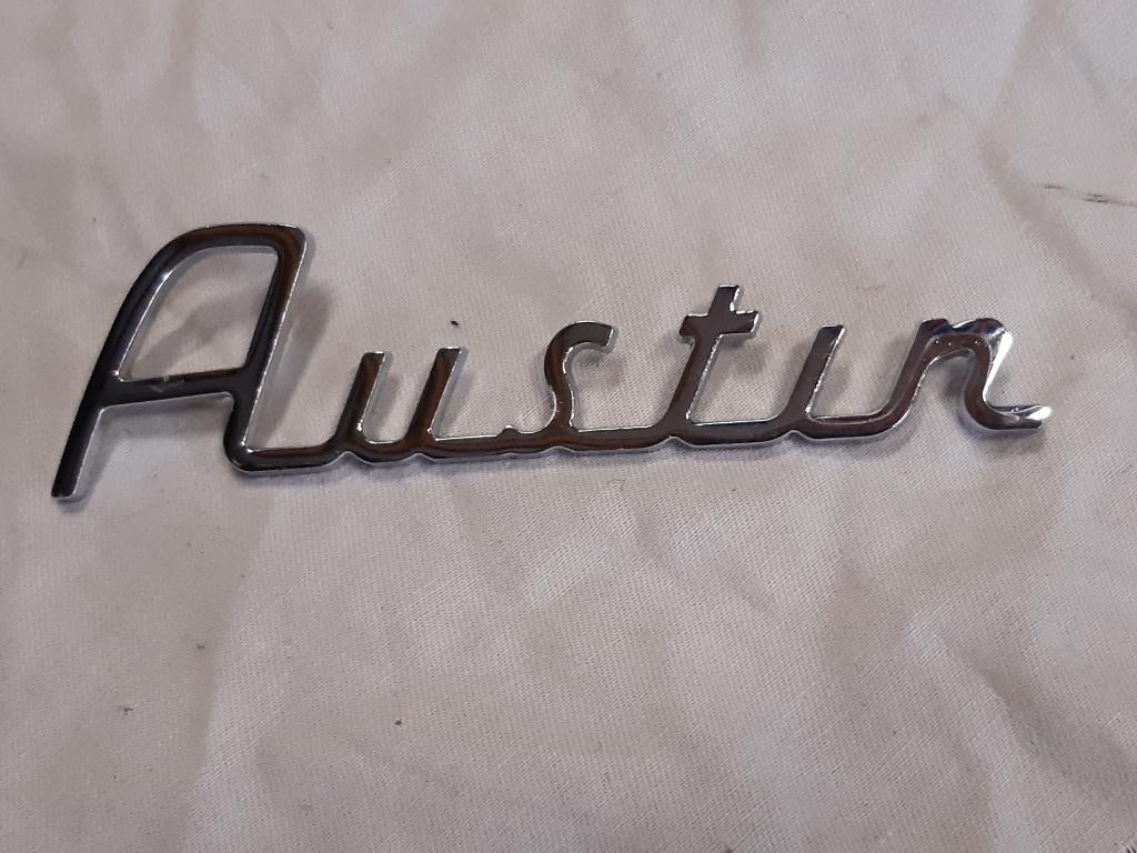 embleem AUSTIN kofferklep Klassieke Mini Cooper, Ophalen, Achterklep, Voor, Nieuw