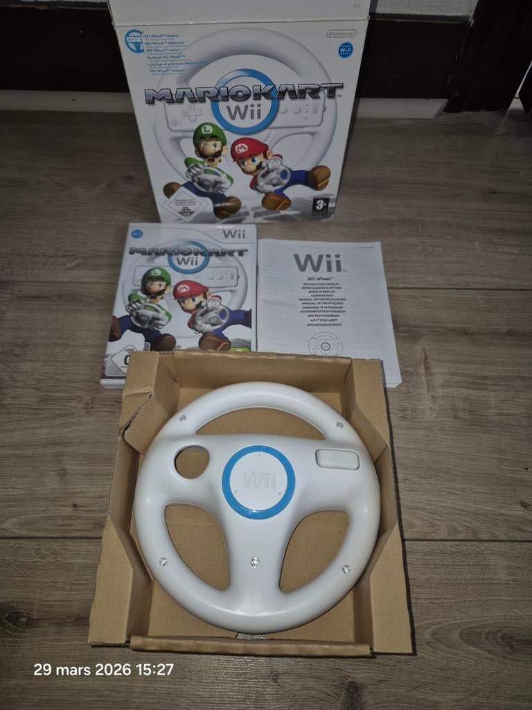 Mario Kart wii +volant Nintendo d'origine, Enlèvement ou Envoi