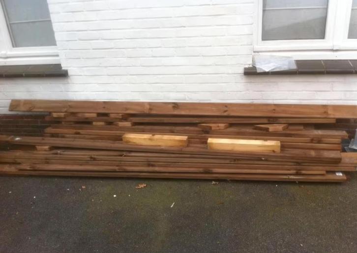 carport L. 5 x B. 3 m HOUT, Jardin & Terrasse, Verrières, Utilisé, Carport, Enlèvement