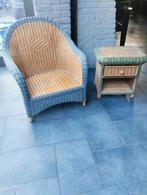 Ensemble fauteuil table de chevet et miroir, Enlèvement, Utilisé, Autres matériaux