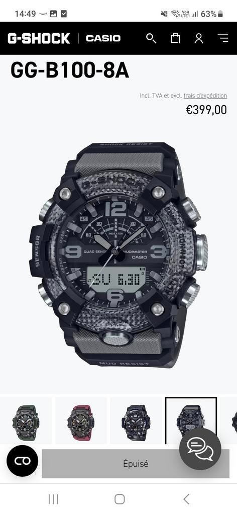 CASIO GSHOCK GG B100, Casio