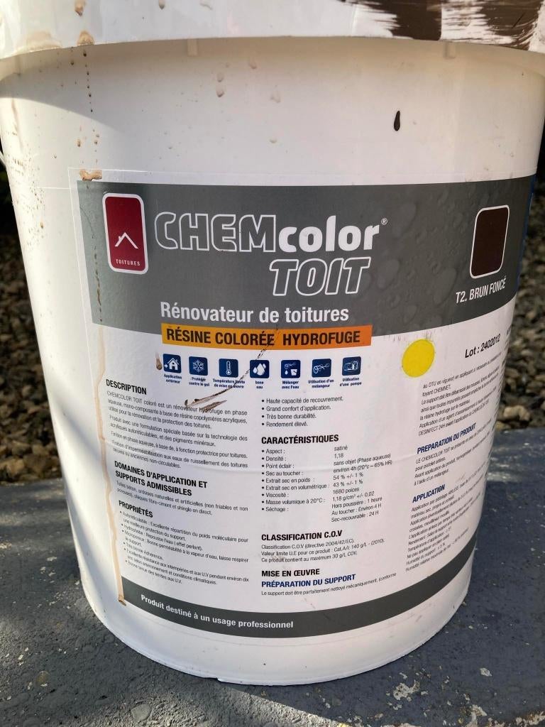 Peinture pour béton brun., Bricolage & Construction, Brun, Enlèvement, Utilisé, Peinture