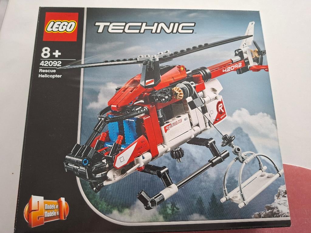 Lego technic rescue helicopter, Ophalen, Zo goed als nieuw, Complete set, Lego