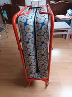 plooibed/logeerbed, Rouge, Métal, 190 cm ou moins, Une personne