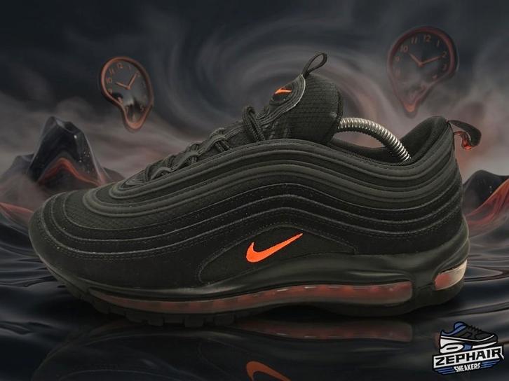 Nike Air Max 97 'Black/Hyper Crimson' EU43 2022, Kleding | Heren, Schoenen, Gedragen, Sneakers, Zwart, Ophalen of Verzenden