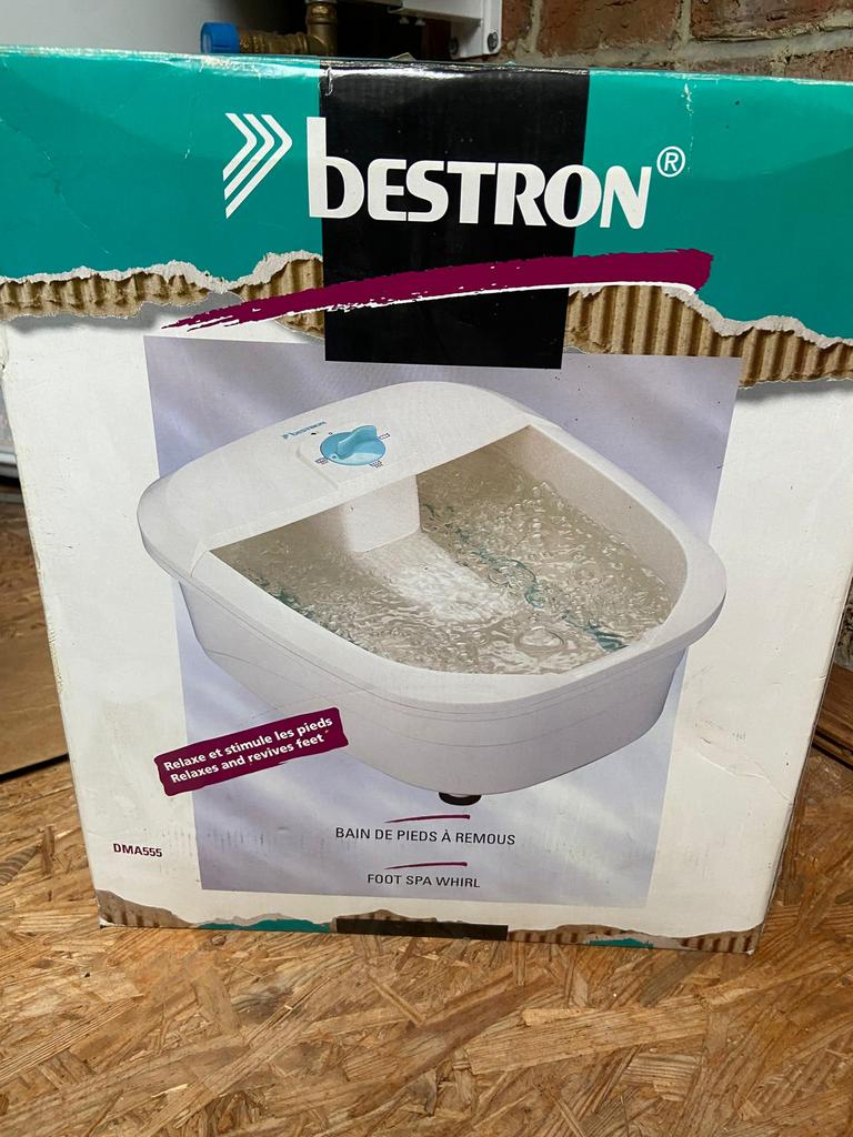 Bain de  pieds à remous, Enlèvement, Utilisé