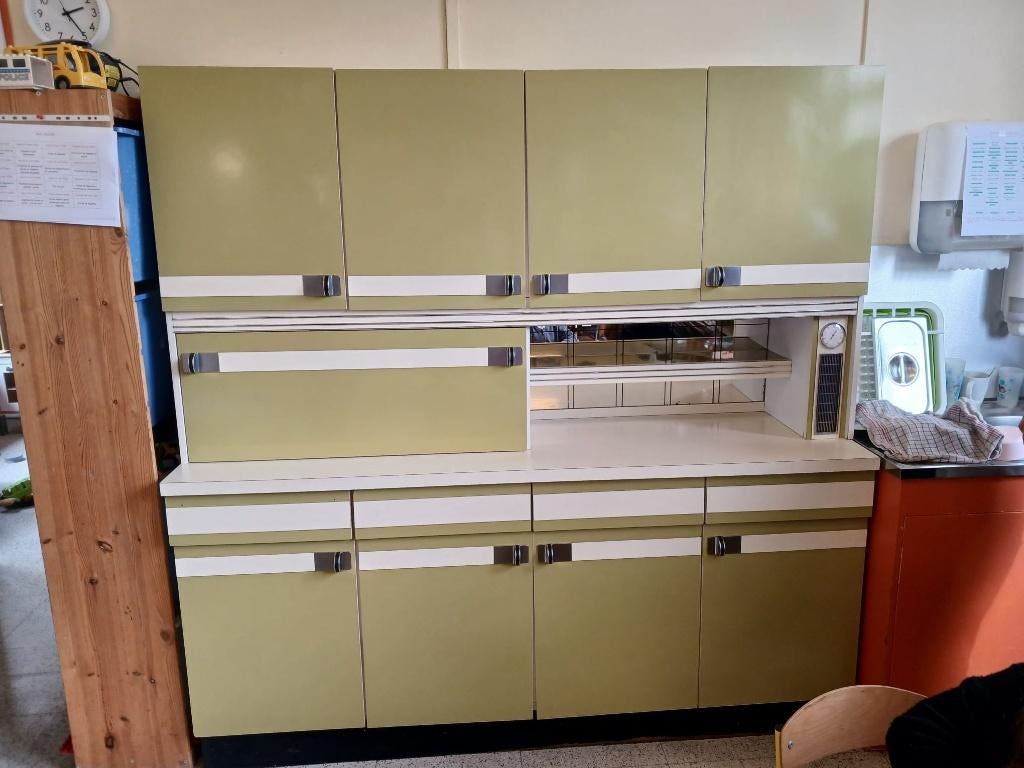 Meuble cuisine vintage ancien formica, Enlèvement