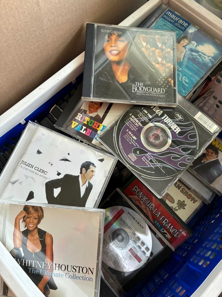 Set cd's en dvd's (ruim honderd), Ophalen, Zo goed als nieuw
