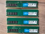 4 x 16GB Crucial CT16G4DFRA32A.C8FE - DDR4-3200-16GB-DDR4, Informatique & Logiciels, Mémoire RAM, Enlèvement ou Envoi, DDR4, Comme neuf