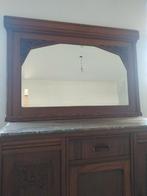 Eiken kast + spiegel, Antiek en Kunst, Ophalen