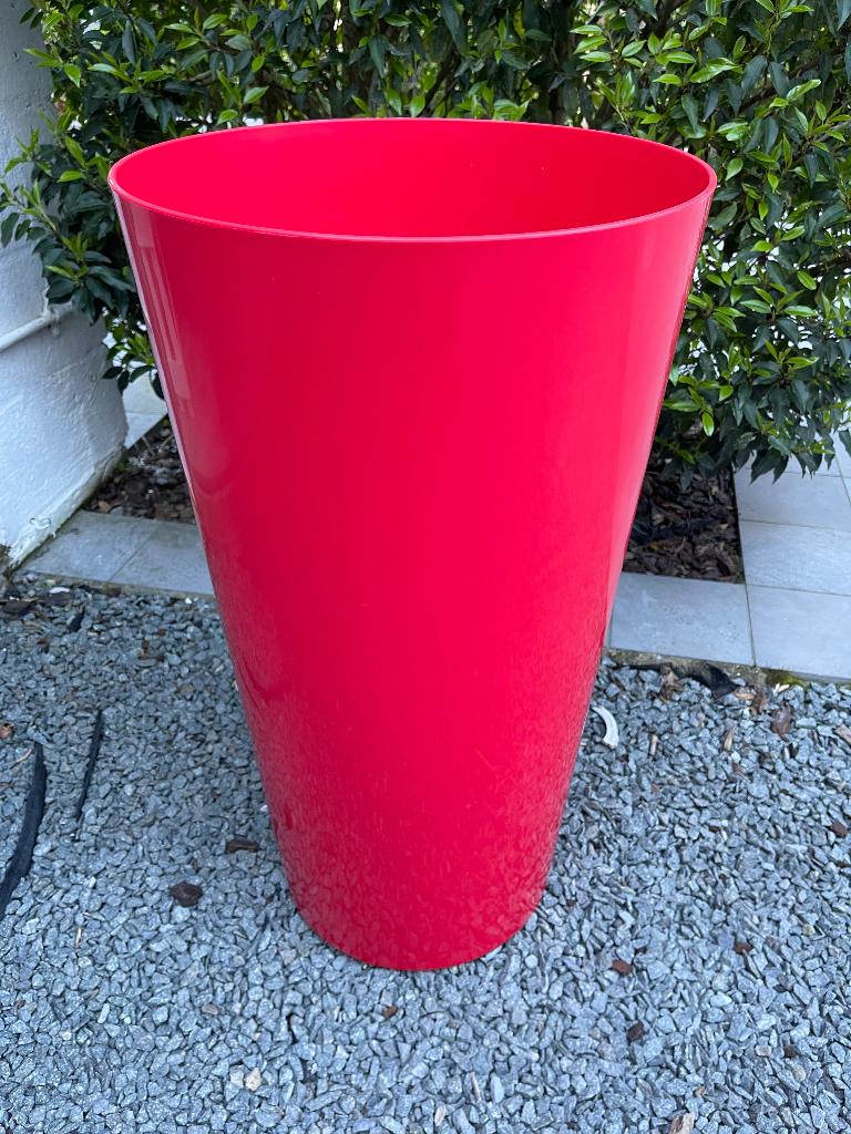 Bloempot, Ophalen, Kunststof, Rond, Zo goed als nieuw