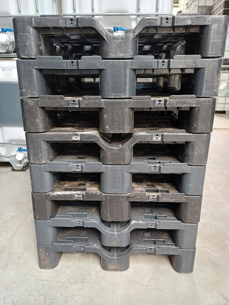 Palettes plastique usagées 80 x 120 x 15, Ophalen, Kunststof, Gebruikt, Met kraantje