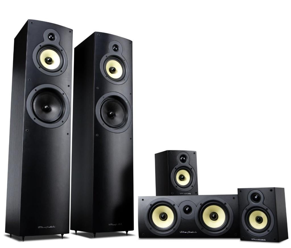 Wharfedale Crystal 5.0, Audio, Tv en Foto, Luidsprekerboxen, Zo goed als nieuw, Surroundset zonder subwoofer, 120 watt of meer