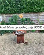 Brasero extérieur 80 cm sur socle fermé en acier corten, Enlèvement, Neuf