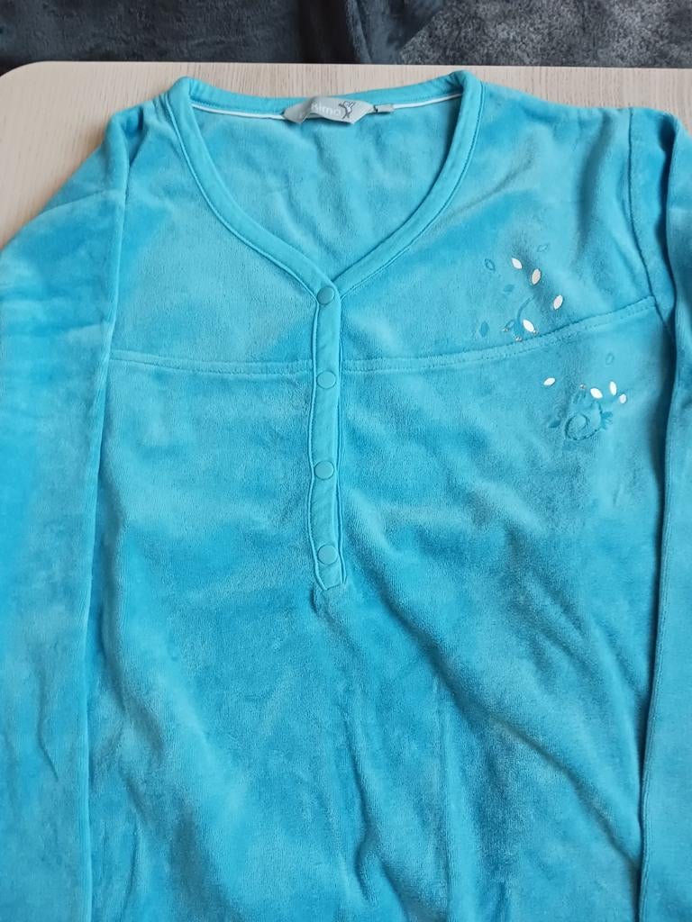 Blauwe pyjama merk Eskimo te koop.maat M, Vêtements | Femmes, Pyjamas, Enlèvement, Taille 38/40 (M)