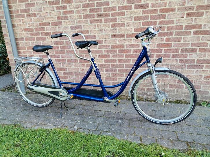 Tandem Sparta DOUBLE X, Fietsen en Brommers, Fietsen | Tandems, Gebruikt, Minder dan 10 versnellingen, Vering, Ophalen