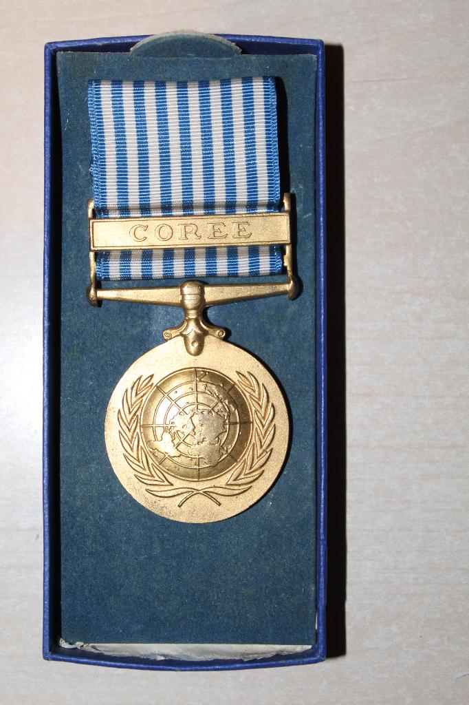 United Nations medaille Korea, Ophalen of Verzenden, Landmacht, Lintje, Medaille of Wings