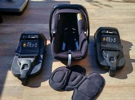 Maxi cosi cabriofix i-size + 2 isofix basissen, Kinderen en Baby's, Ophalen, Isofix