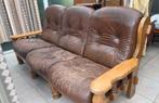 Lederen 3 zit, Ophalen, Gebruikt, Klassiek, 75 tot 100 cm