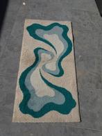 RETRO SPACE AGE 1970s WOOL WOVEN TAPIJT PSYCHEDELIC VINTAGE, Ophalen of Verzenden