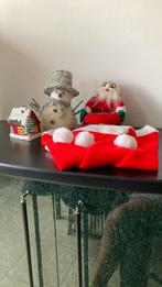 Sneeuw/kerstman+ kaarshuisje+3 mutsen=3€, Ophalen, Zo goed als nieuw