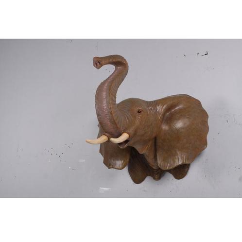 Elephant Head Wall Decor beeld – Olifant Lengte 100 cm, Verzamelen, Dierenverzamelingen, Nieuw, Ophalen