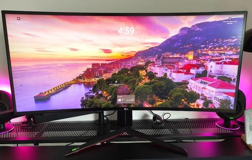 LG UltraGear 34GN850P-B, Computers en Software, Monitoren, Zo goed als nieuw, 151 t/m 200 Hz, DisplayPort, HDMI, Gaming, Ultrawide