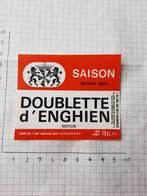 Bieretiket Doublette d'Enghien 75 cl, Zo goed als nieuw, Ophalen
