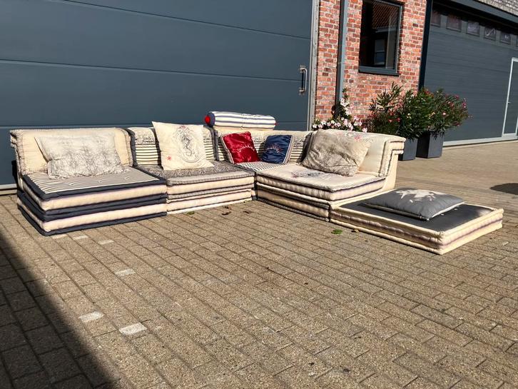 Roche Bobois Mah Jong set Jean-Paul Gaulthier 13 elementen, Huis en Inrichting, Zetels | Voetbanken en poefs, Ophalen of Verzenden