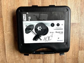 Juego de mancuernas para entrenamiento de fuerza 20 kg, Sport en Fitness, Ophalen, Zo goed als nieuw, Rug, Halterset