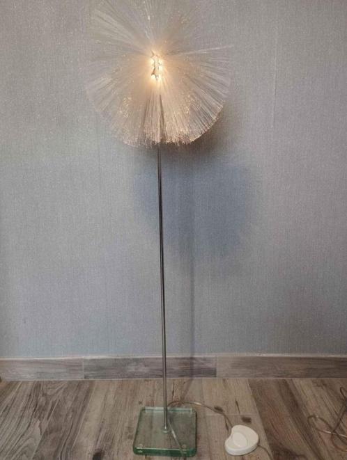 À SAISIR - Lampe décorative vintage verre/inox/fibre optique, Huis en Inrichting, Lampen | Overige, Gebruikt, Ophalen of Verzenden