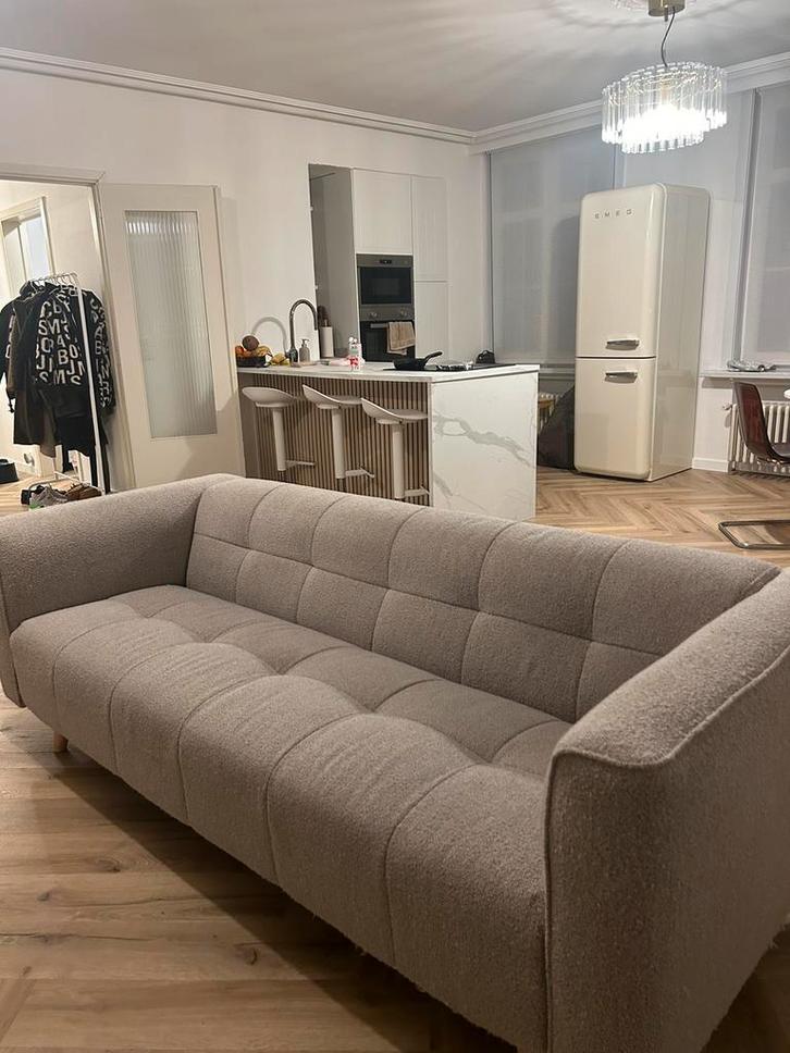 Zetel | Bouclé stof, Maison & Meubles, Canapés | Sofas & Chaises Longues, Utilisé, Trois personnes, Tissus, Enlèvement