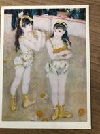 carte postale Renoir - Deux petites filles du Cirque 1879, Antiquités & Art, Enlèvement ou Envoi