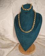 Chaine parure plaqué or 44x20 cm, Overige materialen, Overige voorstellingen, Ophalen of Verzenden, Zo goed als nieuw