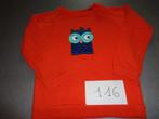 3989) Oranje sweater maatje 116, Pull ou Veste, Utilisé, Garçon, Enlèvement ou Envoi