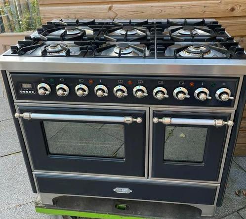 Boretti Majestic gasfornuis 6pits,100cm, Elektronische apparatuur, Fornuizen, Gebruikt, Vrijstaand, Gas, 5 kookzones of meer, 60 cm of meer