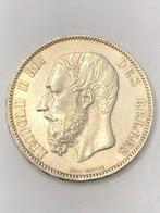 Munt zilver België 5 FR Leop II jaartal 1875 kwaliteit !!, Zilver, Ophalen of Verzenden, Losse munt, Zilver