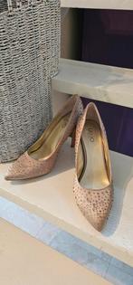 Escarpins Liu Jo dorés et inserts brillants taille 40, Ophalen of Verzenden, Zo goed als nieuw, Zwart, Pumps