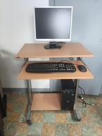 Bureau sur roulettes, ordinateur, écran, Enlèvement, Utilisé, HDD