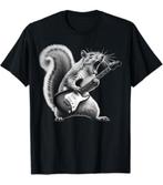 T-shirt Rock Squirrel - Eekhoorn met gitaar - NIEUW!, Ophalen of Verzenden, Nieuw, Overige maten, Blauw