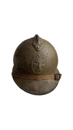 WW1 casque Belge M15 moutarde, Enlèvement ou Envoi