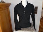 zwarte Polo T-shirt ,lange mouw ,xl, Kleding | Dames, T-shirts, Ophalen of Verzenden, Zo goed als nieuw, Lange mouw