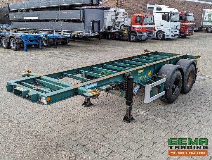 Flandria OP CC 2A 20FT 2-Assen ROR DrumBrakes - Leaf Suspens, Auto's, Vrachtwagens, ABS, Aanhangers en Opleggers