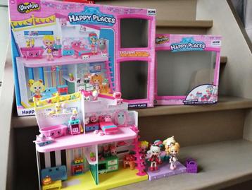 Prachtig poppenhuis Happy Places Shopkins + veel extra sets