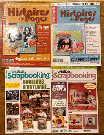 4 magazines scrapbooking - NEUFS beschikbaar voor biedingen