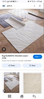 Tapijt Klematis Jysk 140 x 200 crème nieuw, Huis en Inrichting, Stoffering | Vloerbedekking, Ophalen, Nieuw, Crème, Tapijt