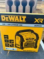 Nieuwe werf radio dewalt radio dcr020 / op batterij of 230V, Ophalen, Radio