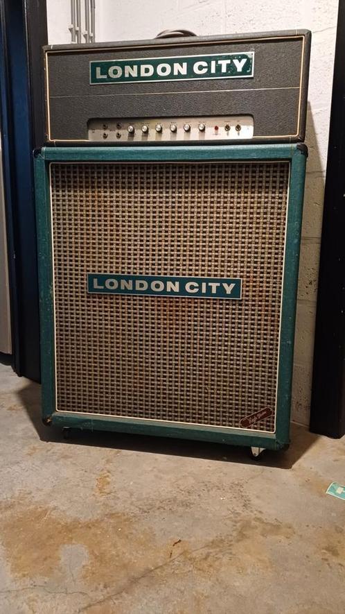 London city versterker met speaker cabinet, Muziek en Instrumenten, Versterkers | Bas en Gitaar, Gebruikt, Ophalen